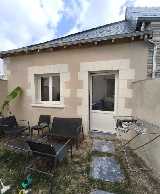 Application d&rsquo;un mortier et d&rsquo;un enduit