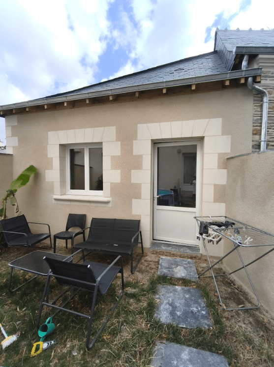 Application d'un mortier et d'un enduit