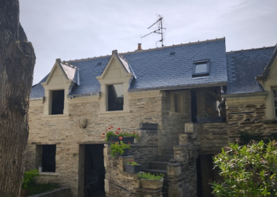 Création de deux lucarnes en Pierres Tuffeau à Trélazé