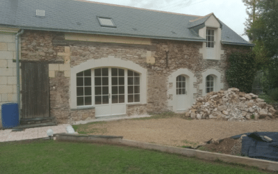 Restauration des ouvertures en Pierres Tuffeau à St Sulpice