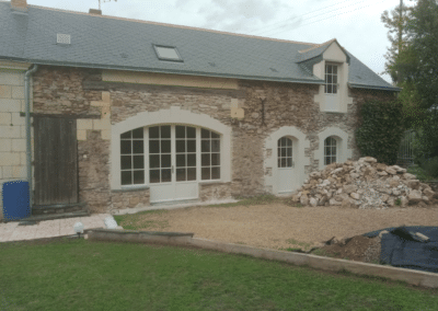 Restauration des ouvertures en Pierres Tuffeau à St Sulpice