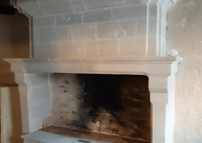 Restauration d&rsquo;une cheminée en pierres