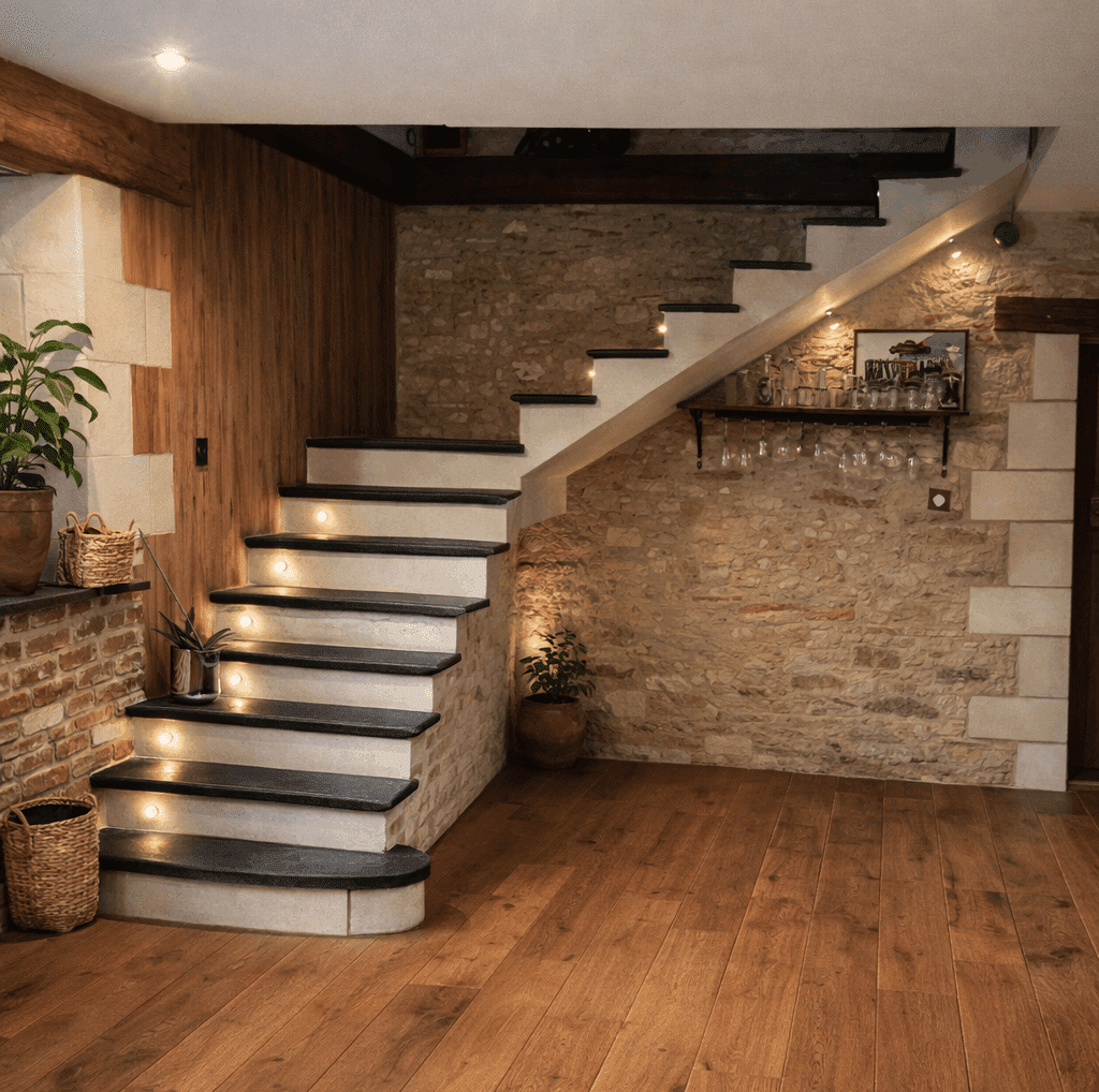 escaliers en pierre sur mesure 
